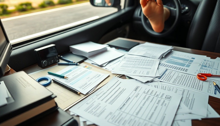 Unfair auto insurance ratemaking depicted with insurance papers on a desk.