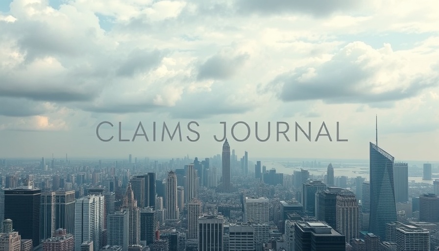 City skyline with Claims Journal text overlay, Tesla Robotaxi claims lawsuit.