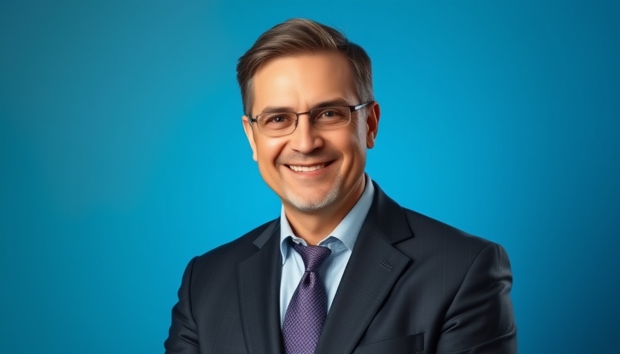 Professional man in suit smiling, related to insurance claim process.
