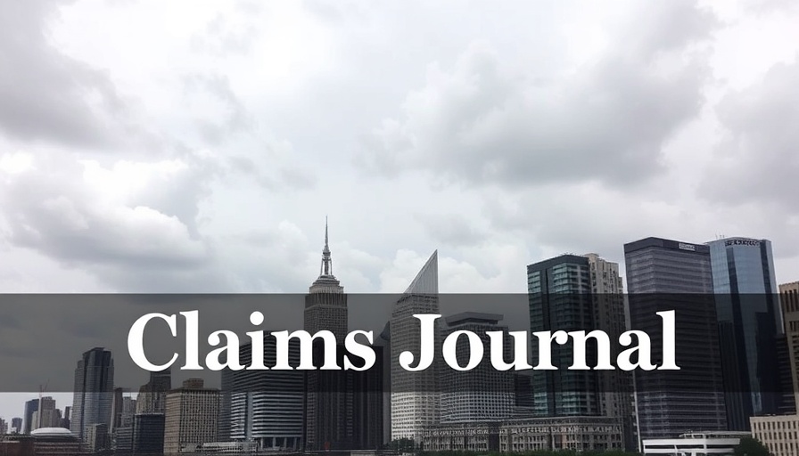 Claims Journal banner over city skyline.