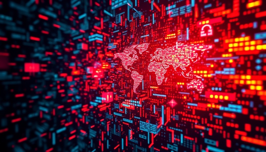 Abstract digital representation of DaVita ransomware attack impact.