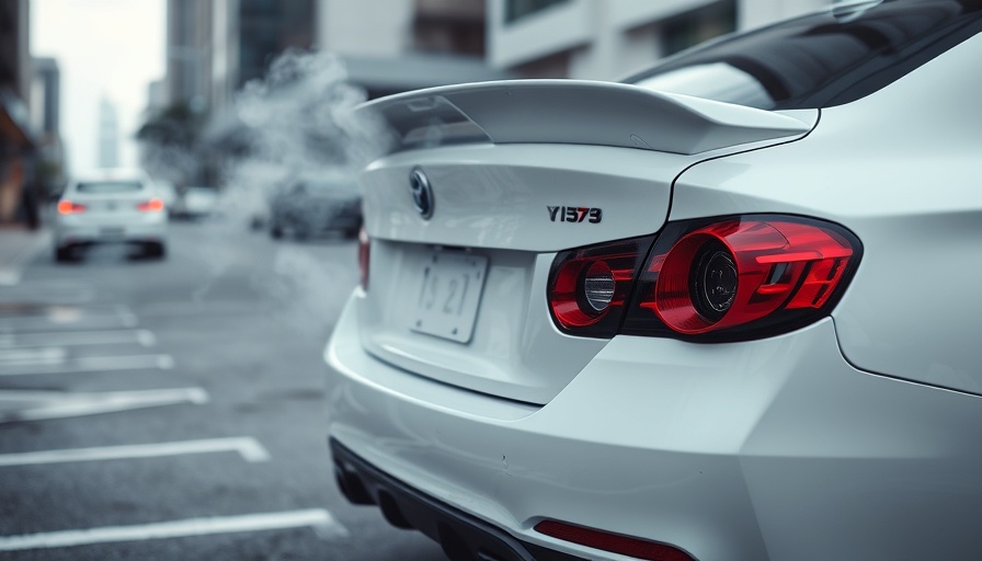 Car emitting exhaust in parking lot, EU combustion engine ban feasibility.