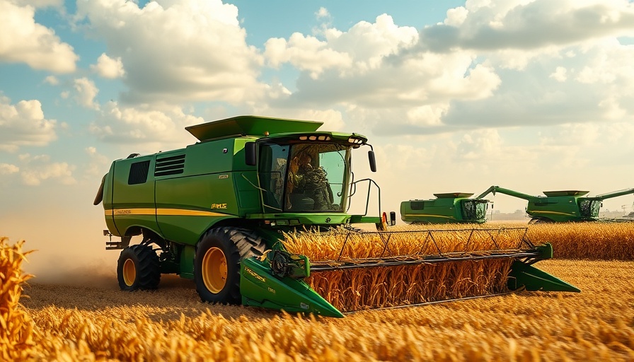 US farmers harvesting corn, illustrating spending cuts.