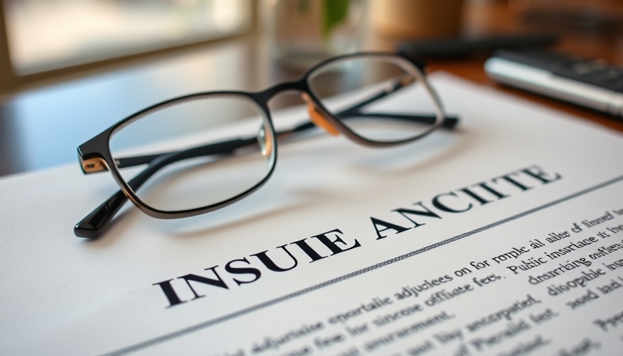 Insurance policy document with text about public adjuster fees.