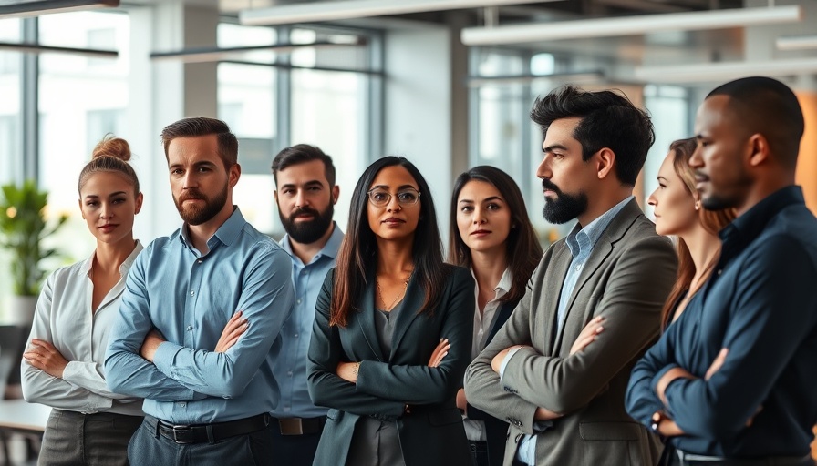 Diverse team discussing an employee discrimination case.