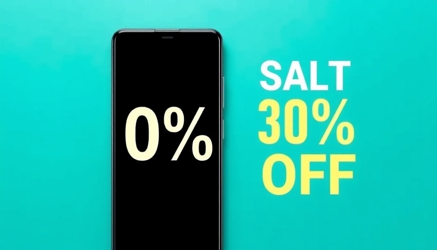 Modern promotional banner with smartphone and headphones