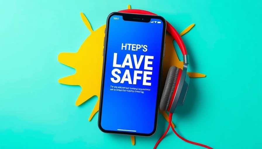 Ad banner with smartphone and headphones offering Amazon discount.