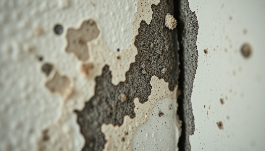 Close-up of mold on wall for case studies and real-life problems.