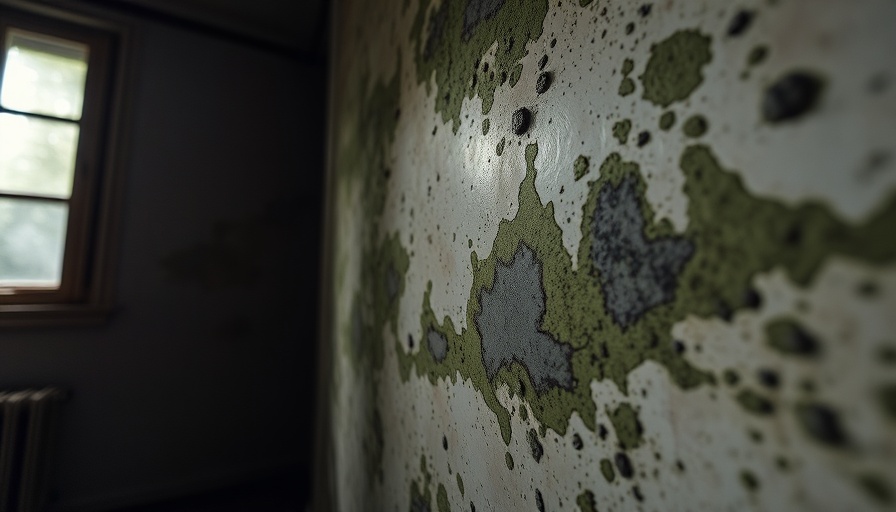 Close-up of mold on a wall highlighting mold dangers in Portland homes.