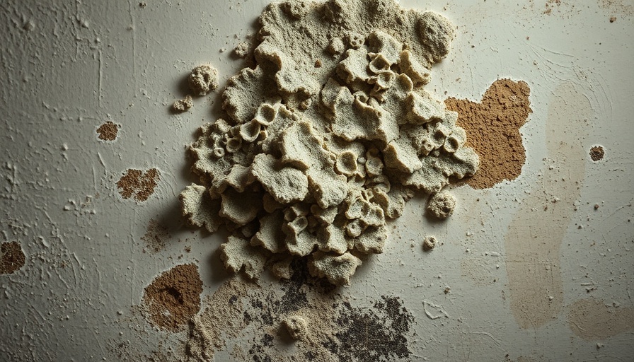Detailed mold growth on wall indicating health impacts of mold exposure.