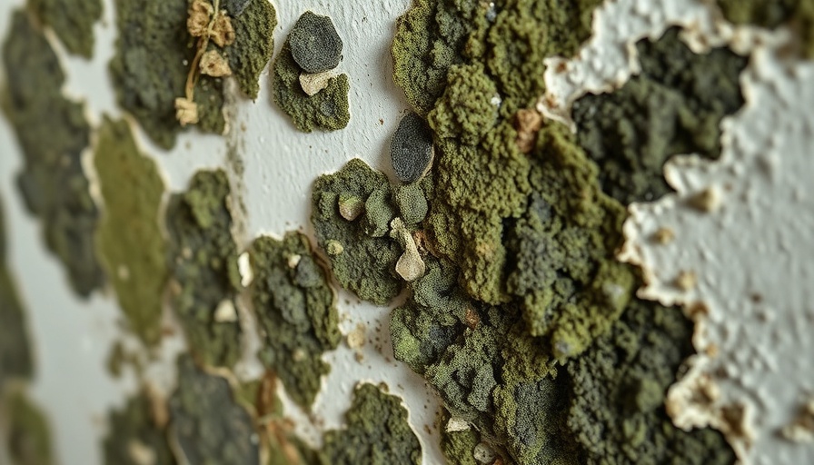 Mold on a damp wall shows health impacts of mold exposure.