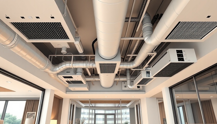 Modern home interior with moisture control and ventilation systems.