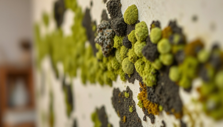 Close-up of mold on wall, highlighting detection and prevention.