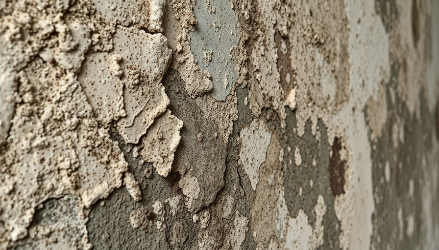 Close-up of moldy wall for mold detection and prevention.