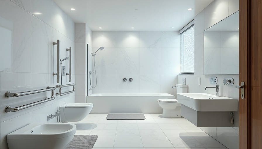 Modern bathroom showcasing safety tips for caregivers.