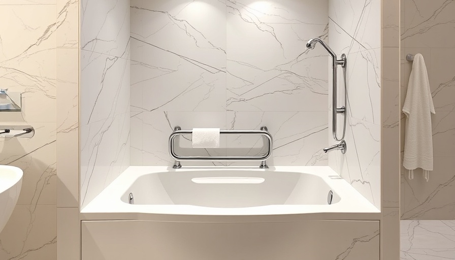 Modern accessible walk-in tub in luxurious bathroom, Toms River NJ.