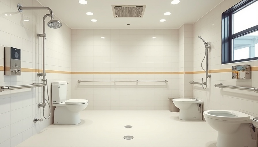 Modern ADA compliant bathroom with accessible features in Toms River