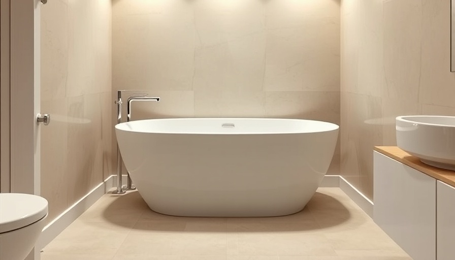 Modern walk-in tub in welcoming bathroom in Toms River.