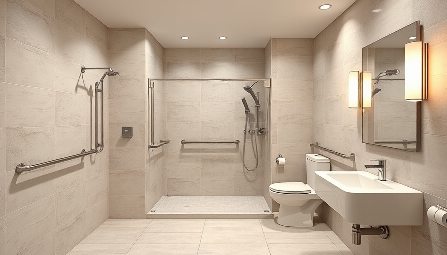 Modern ADA-compliant bathroom in Toms River, accessible features.