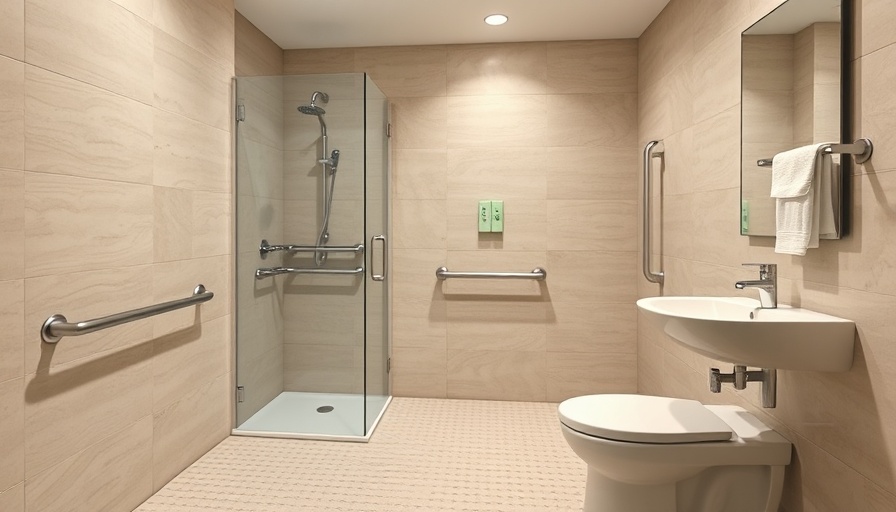 Senior-friendly bathroom showcasing safety upgrades