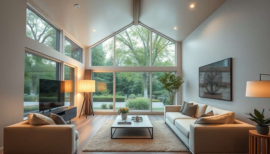 Modern home with lighting and insulation upgrades, showcasing energy efficiency.