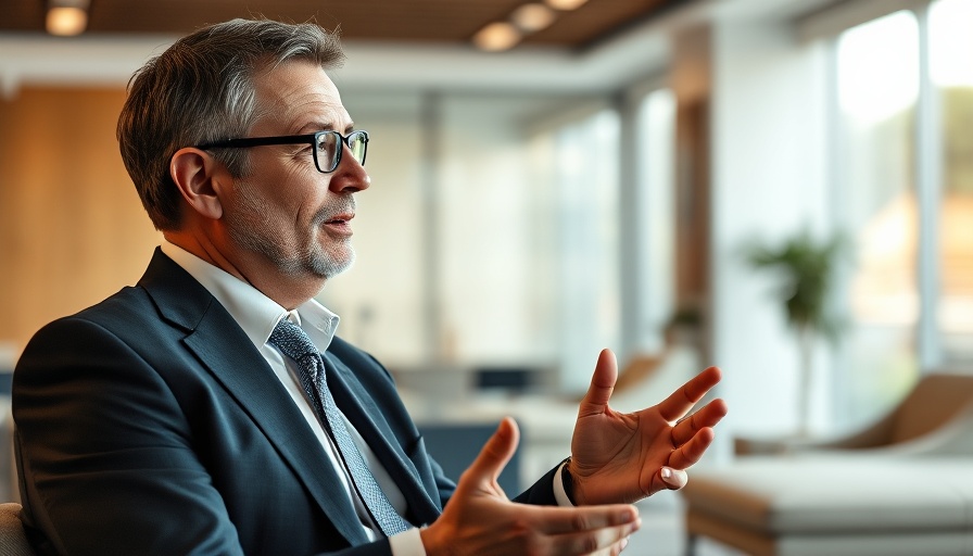 Expert insights interview with an engaged professional in a modern office.