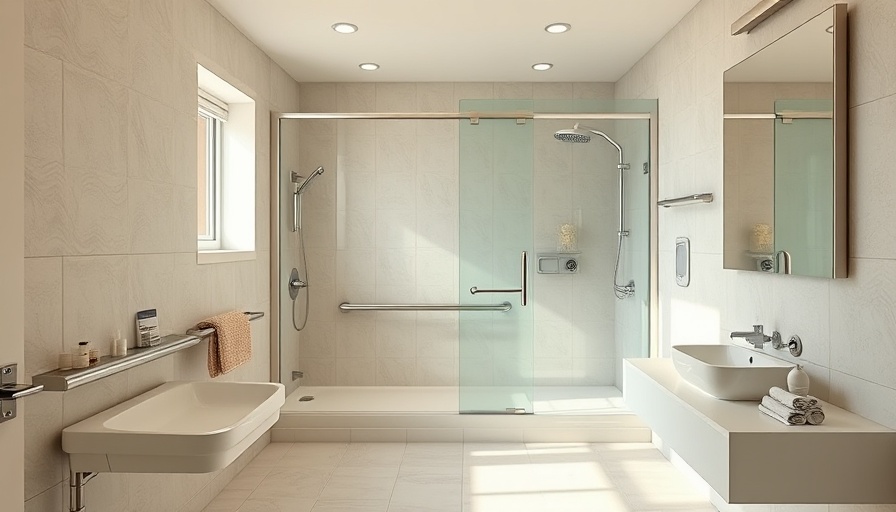 Modern ADA-compliant bathroom in Toms River home.