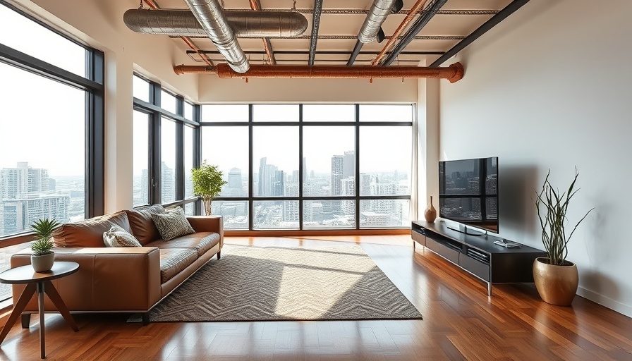 Stylish ideas for modern basement conversion with city view