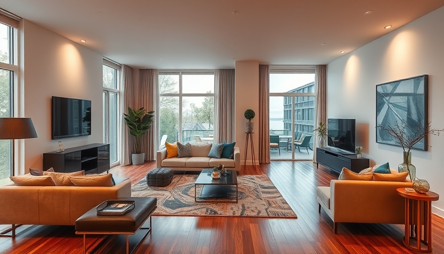 Modern living room before and after renovation transformation.