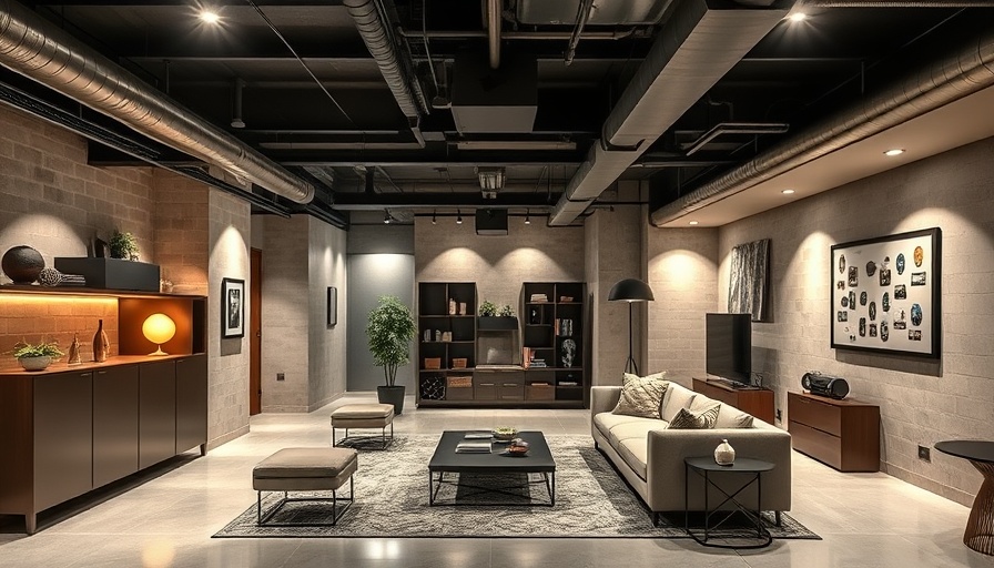 Modern New York basement design emphasizing zoning laws.