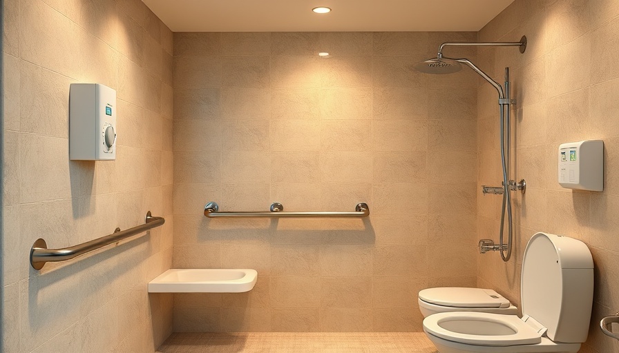 Accessible modern bathroom designed for senior safety