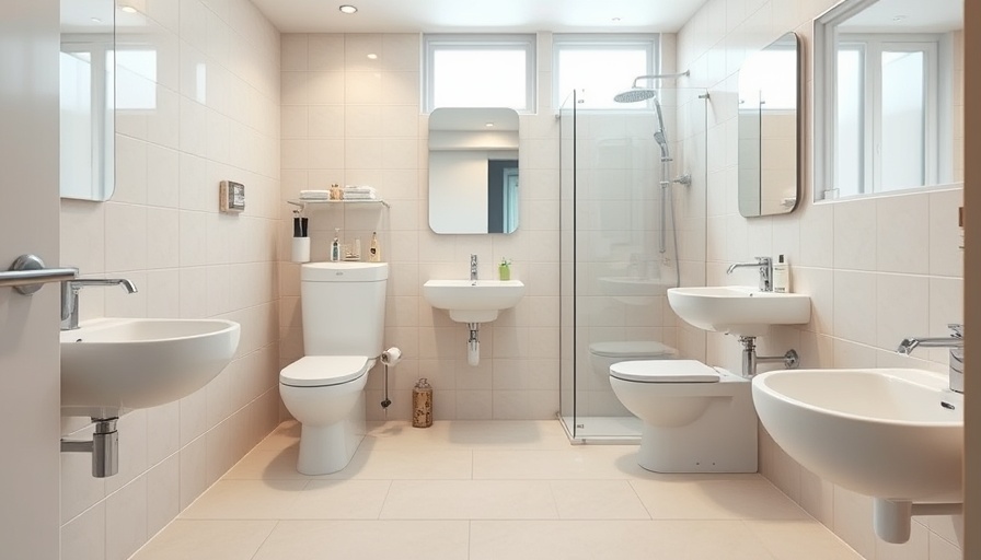 Modern family bathroom with safest features in Toms River.
