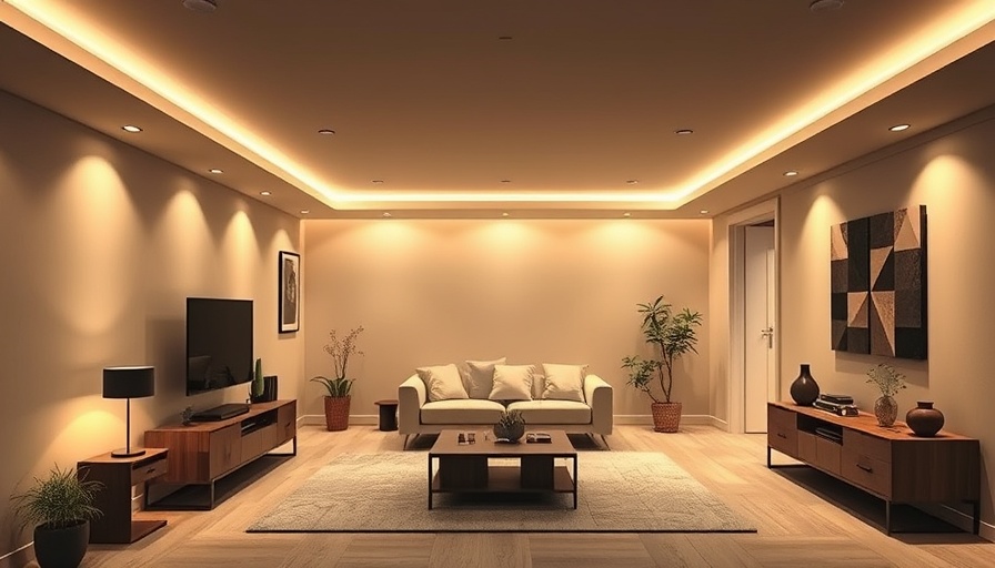 Energy efficient lighting solutions in modern basement design.