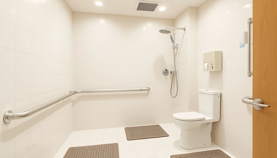 Well-equipped bathroom demonstrating safety basics for seniors.