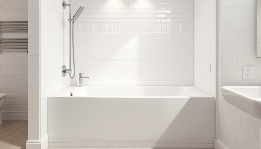 Modern walk-in tub with stainless fixtures in Toms River