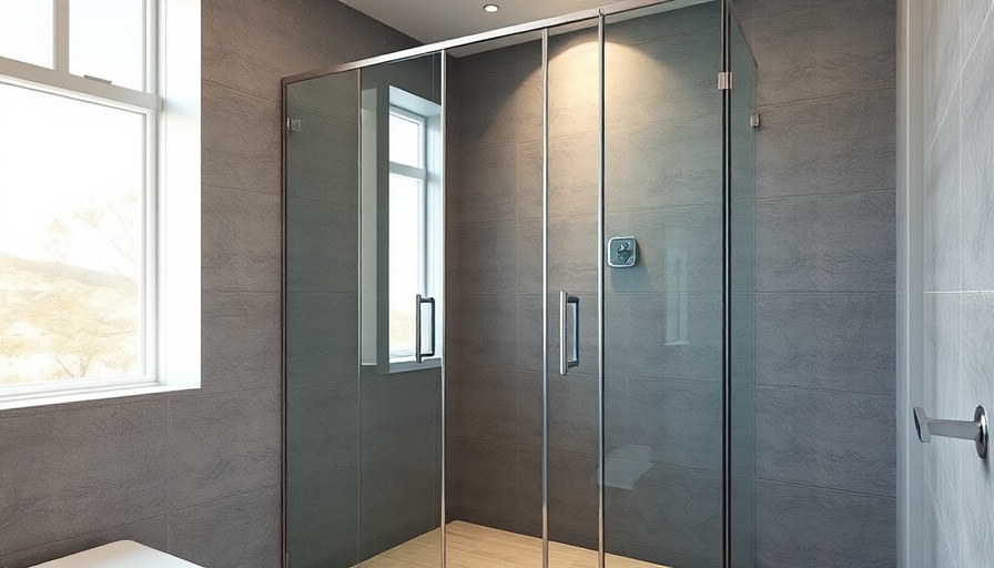 Elegant walk-in shower with modern design in Toms River.