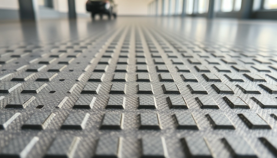 Close-up view of non-slip floors in Toms River.
