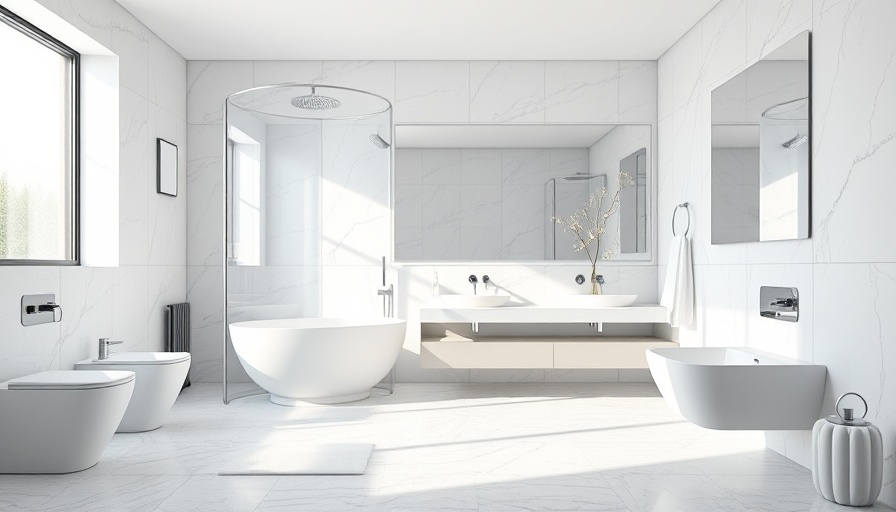 Modern non-slip bathroom flooring in Toms River bathroom setting.