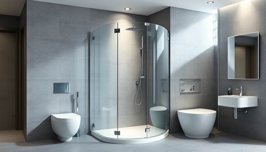 Modern walk-in shower with affordable design options.