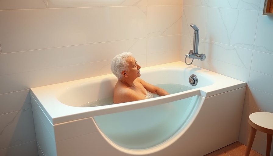 Transformative Benefits of Walk-In Tubs: Elderly person enjoying a modern tub.