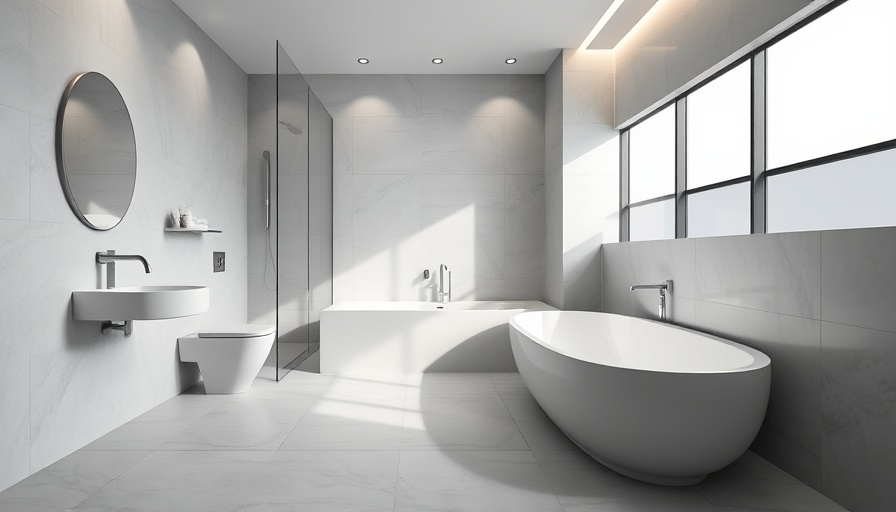 Modern non-slip bathroom flooring in Toms River.