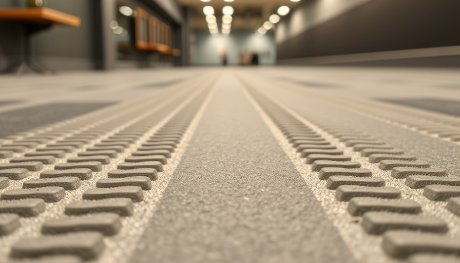 Close-up of non-slip flooring for seniors, safe textured design.