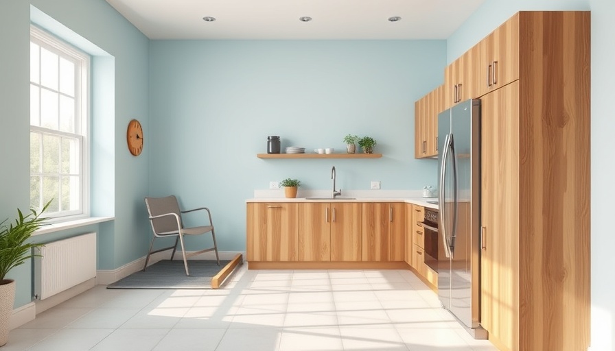 Inviting modern kitchen with DIY accessibility upgrade.