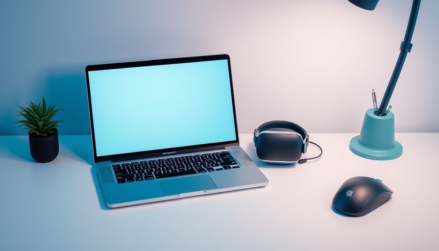 Optimized Layouts for Small Spaces: Minimalist desk setup with tech gadgets.