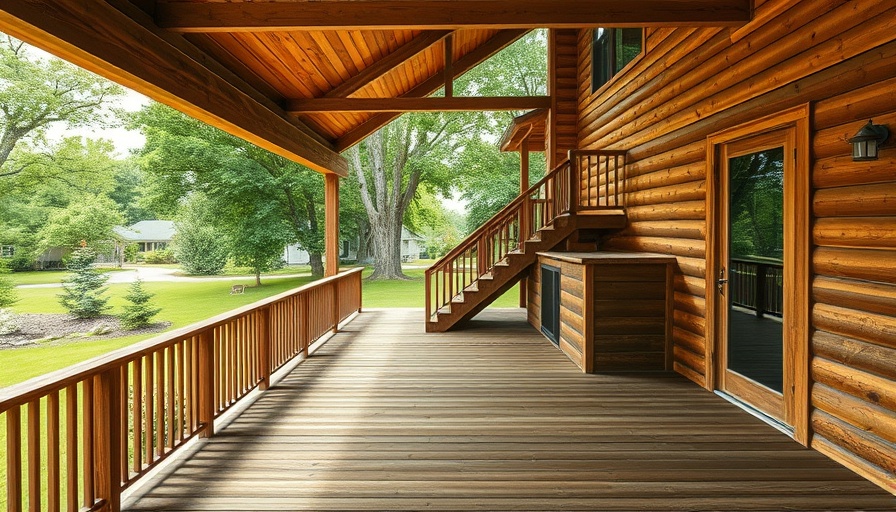 Elevated home with deck and stairs, surrounded by greenery in Brooklyn.
