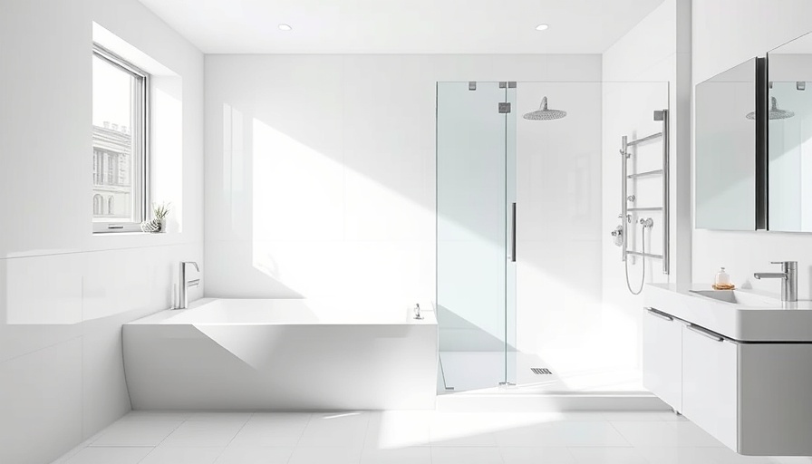 Comparing costs of walk-in tubs and curbless showers in a modern bathroom.