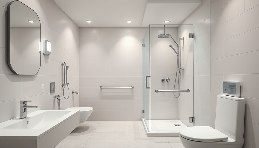 Modern bathroom with accessibility modifications for safer homes