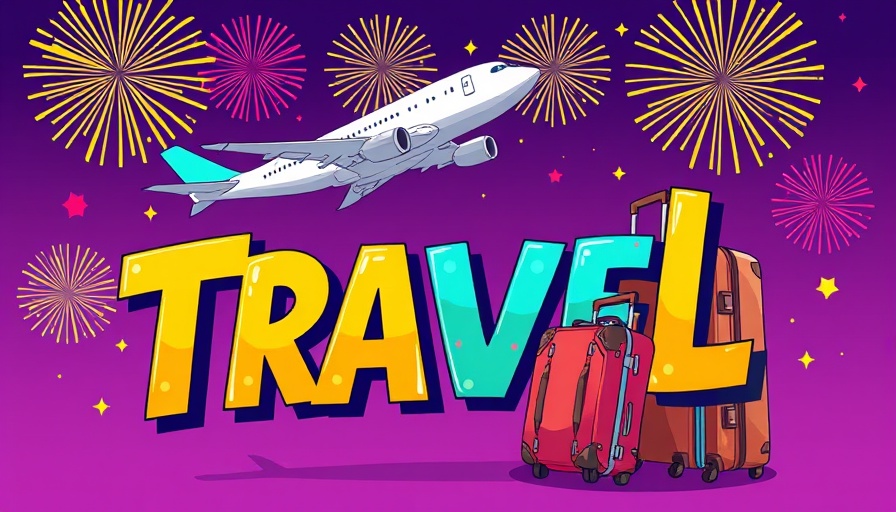 Travel Europe 50% off ad with airplane and luggage illustration.