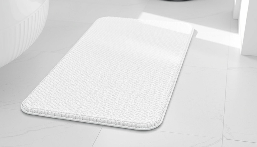 Secure anti-slip bath mat in Toms River bathroom.