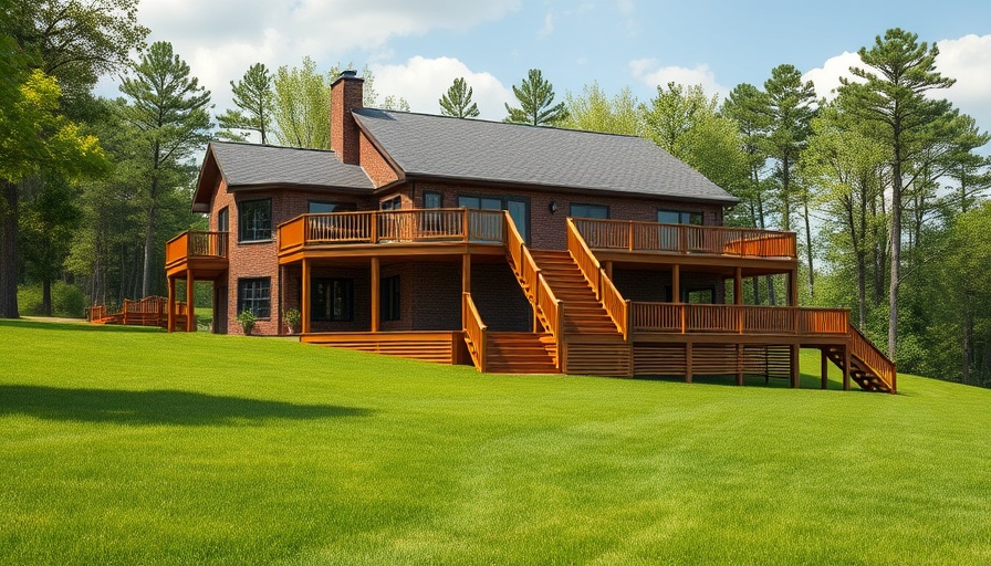 Elevated house with deck highlighting smart storage potential.
